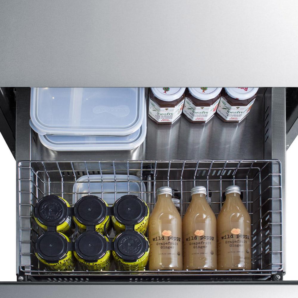 Summit Appliance 4 8 Cu Ft Under Counter Double Drawer