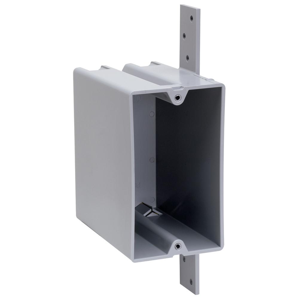 Slater New Work Plastic 1Gang Vertical Bracket Mount Deep Switch and