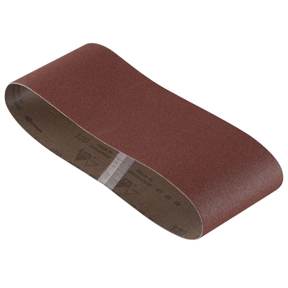 Bosch 4 inch x 24 inch 120-Grit Red Sanding Belt (3-Pack) by Bosch