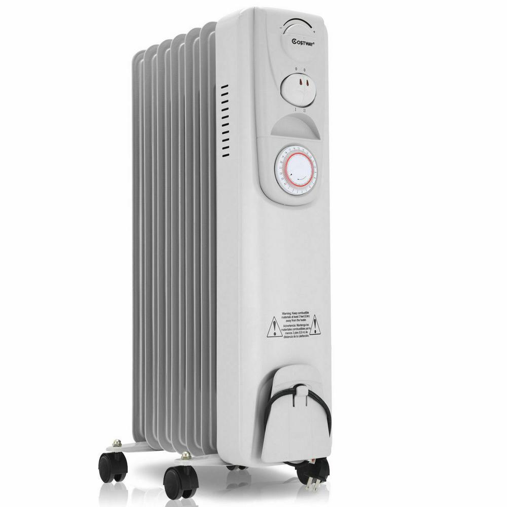 700W Oil Heater Oil Filled Radiator Heater Radiant Heater for Home /& Office Mini Space Heater with Overheat Protection Safety Shut-Off Quiet Portable Radiant Heater Adjustable Thermostat
