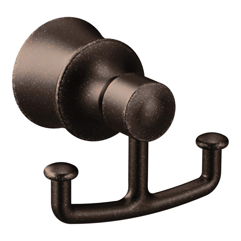 StanleyNational Hardware 3 in. OilRubbed Bronze Modern Double Robe HookV8010 3 DBL ROBE HK
