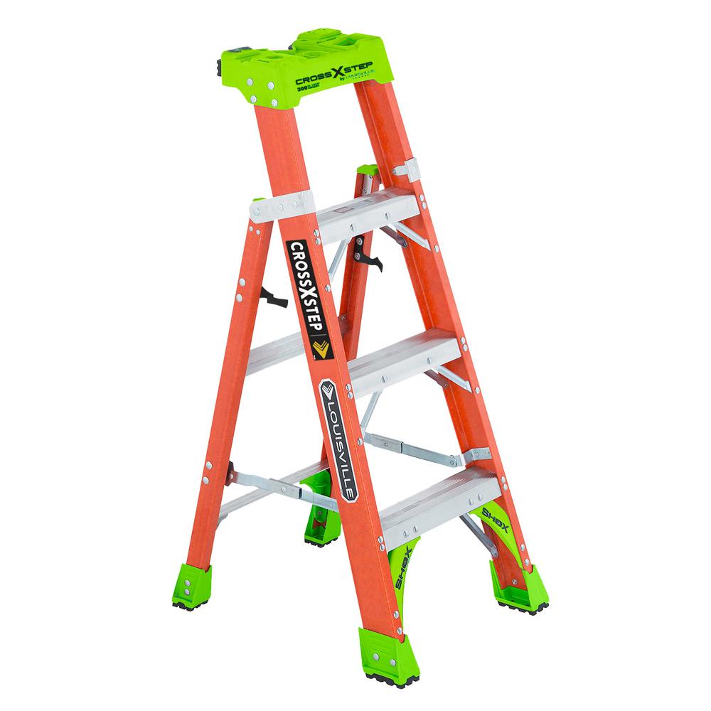Louisville Ladder 4 Ft Fiberglass Cross Step With 300 Lb Louisville Ladder 4 Ft Fiberglass Cross Step With 300 Lb Load Capacity Type