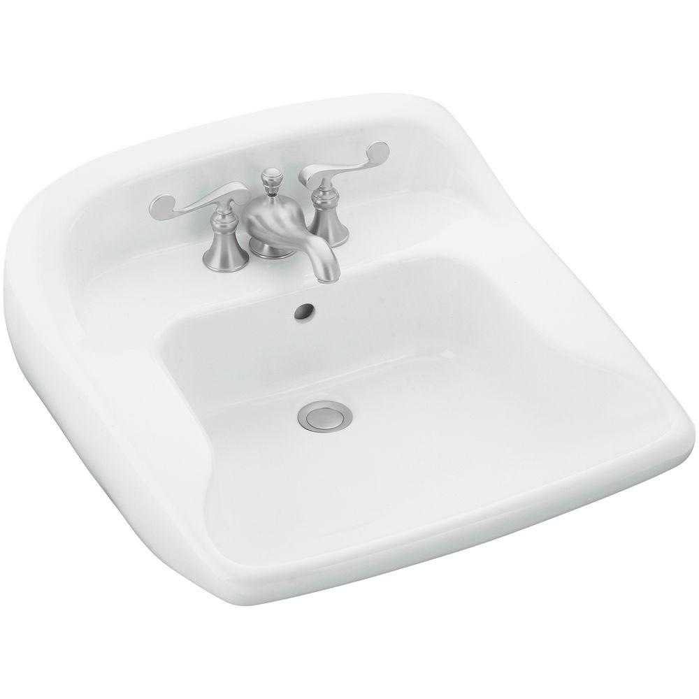 STERLING Worthington WallMounted Vitreous China Bathroom Sink in White