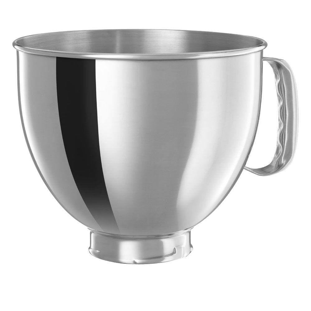 Kitchenaid 5 Qt Bowl In Polished Stainless Steel With Comfort 5 Qt Bowl In Polished Stainless Steel With Comfort Handle For Tilt Head Stand Mixers By Kitchenaid