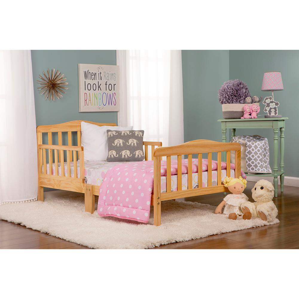 Dream On Me Classic Design Natural Toddler Bed-624-N - The Home Depot