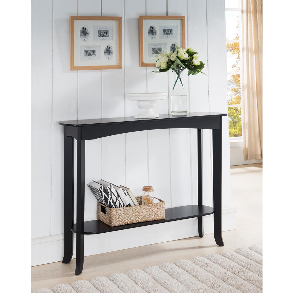 Inroom Designs Espresso Entryway Console Table 2821c The Home Depot