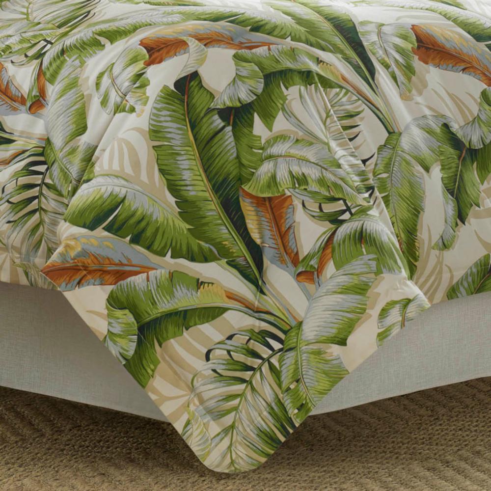 Tommy Bahama Palmiers 4 Piece Green Queen Comforter Set