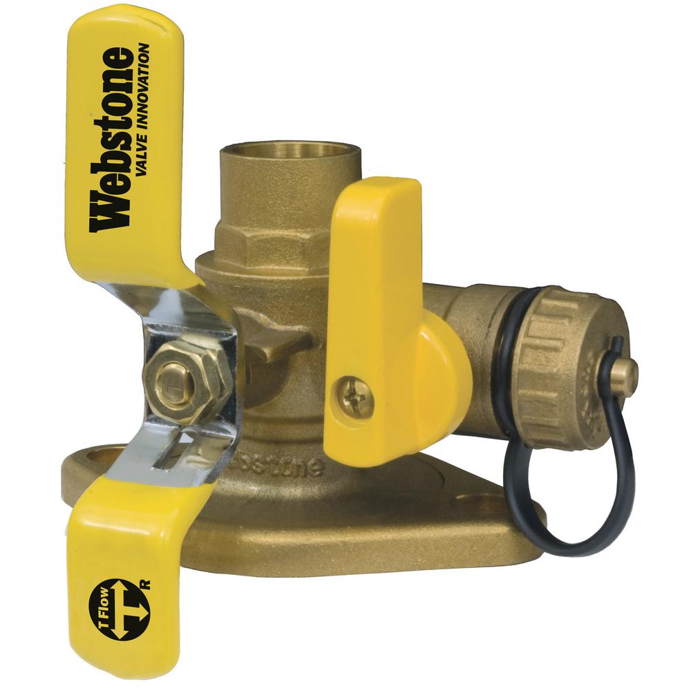 stone Isolator 1 in. IPS Full Port Brass UniFlanged Ball