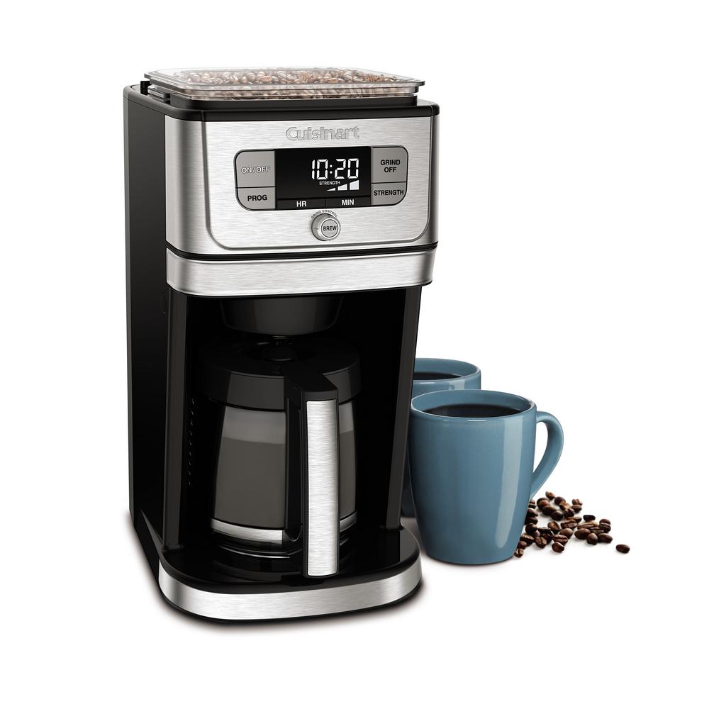 Cuisinart Burr Grind and Brew 12-Cup Stainless Steel Drip Coffee Maker ...