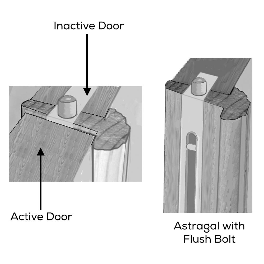 Mmi Door 60 In X 84 In Smooth Carrara Right Hand Active Solid Core Primed Molded Composite Double Prehung Interior Door