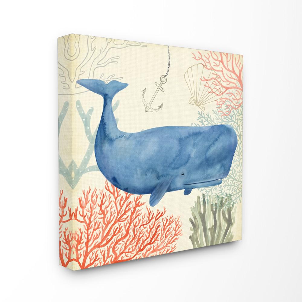 The Stupell Home Decor Collection 17 In X 17 In Anchor Coral