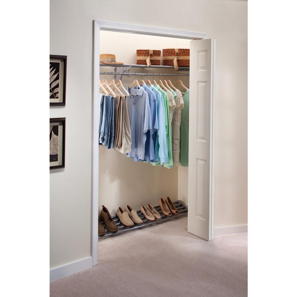Ez Shelf 18 Ft Steel Closet Organizer Kit With 3 Expandable Shelf