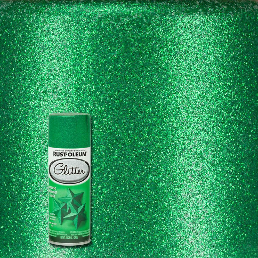 Rust-Oleum Specialty 10.25 oz. Kelly Green Glitter Spray Paint-277781