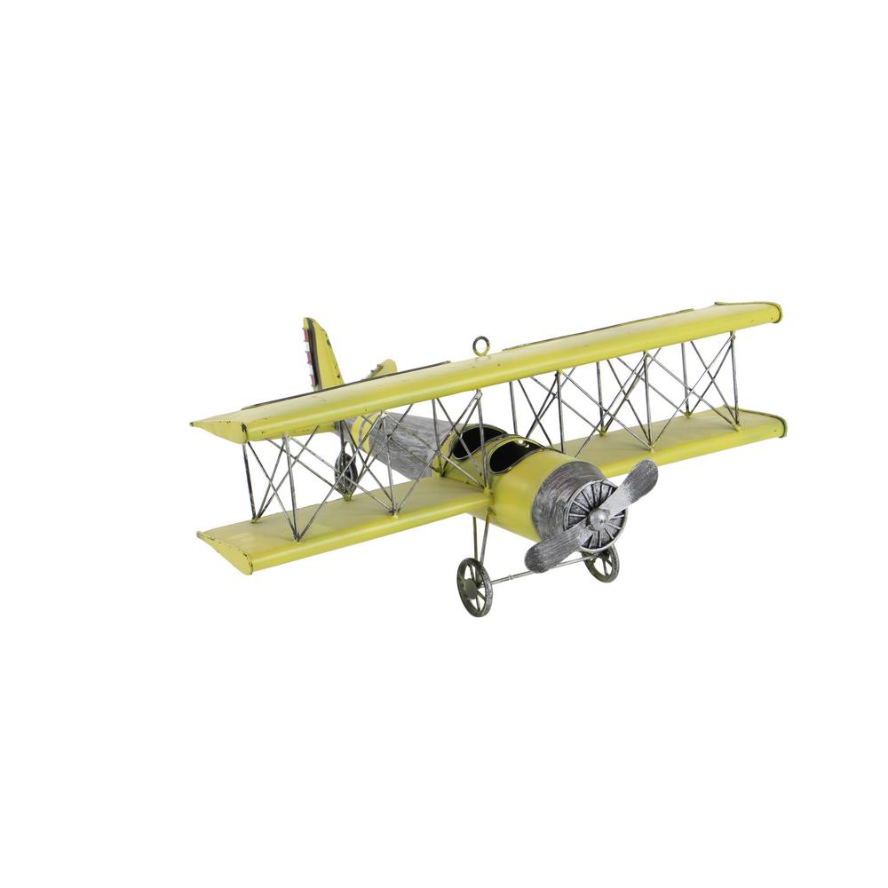 Litton Lane Yellow And Black Vintage Hanging Metal Airplane Wall Decor 23 In X 9 69858 The Home Depot - Vintage Metal Airplane Wall Decor Litton Lane Yellow And Black Vintage Hanging Metal Airplane Wall Decor 23 In X 9 69858 The Home Depot - Vintage Metal Airplane Wall Decor