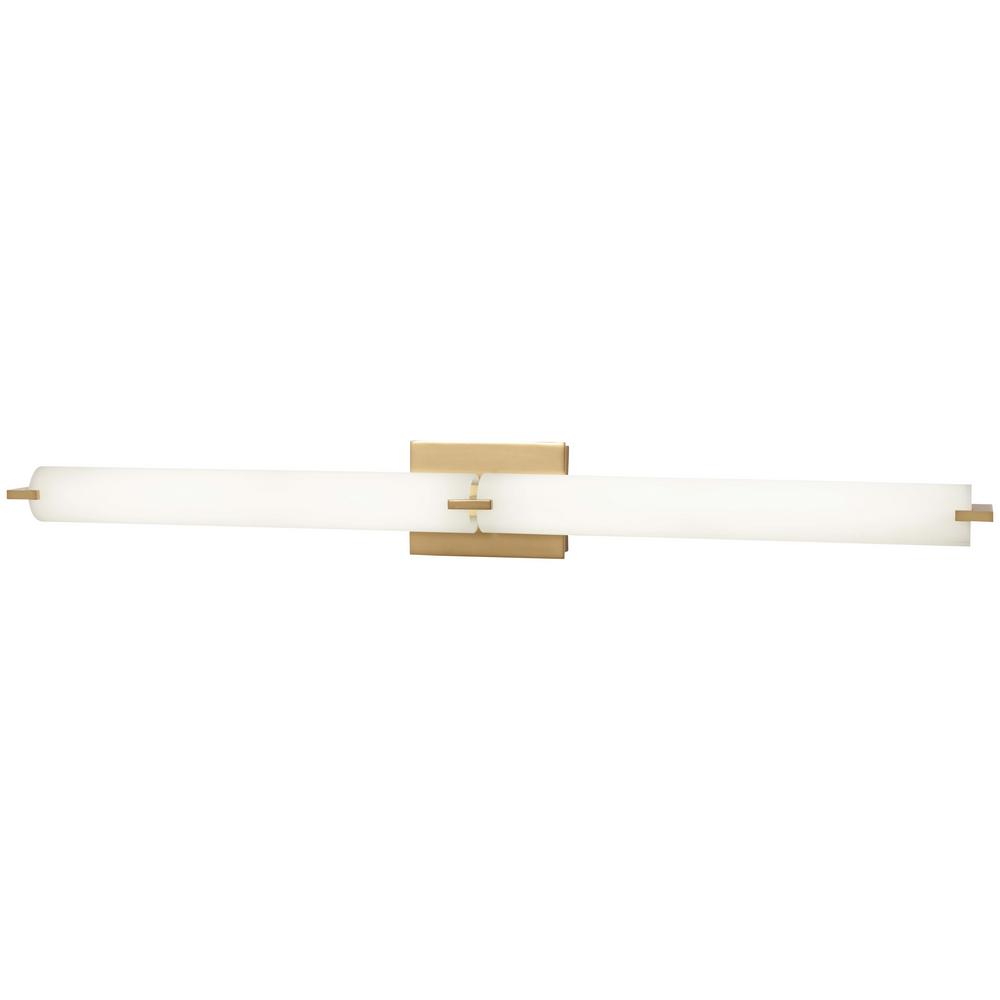 modern gold vanity light