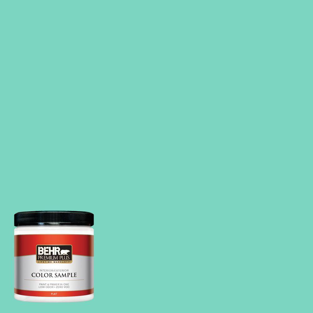 Behr Premium Plus 8 Oz P430 3 Green Parakeet Flat Interior P430 3 Green Parakeet Flat Interior Exterior