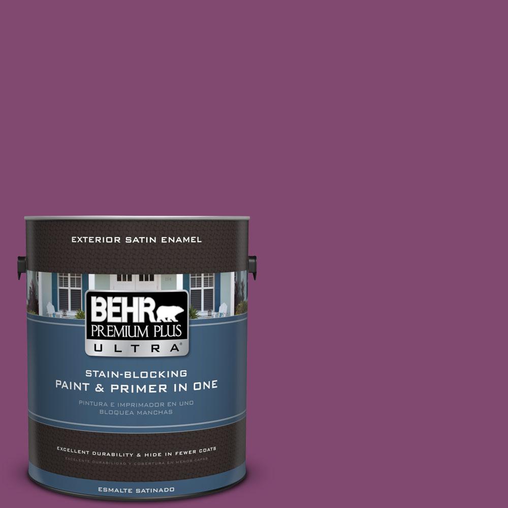 BEHR Premium Plus Ultra 1-gal. #680B-7 Sugar Plum Satin Enamel ...