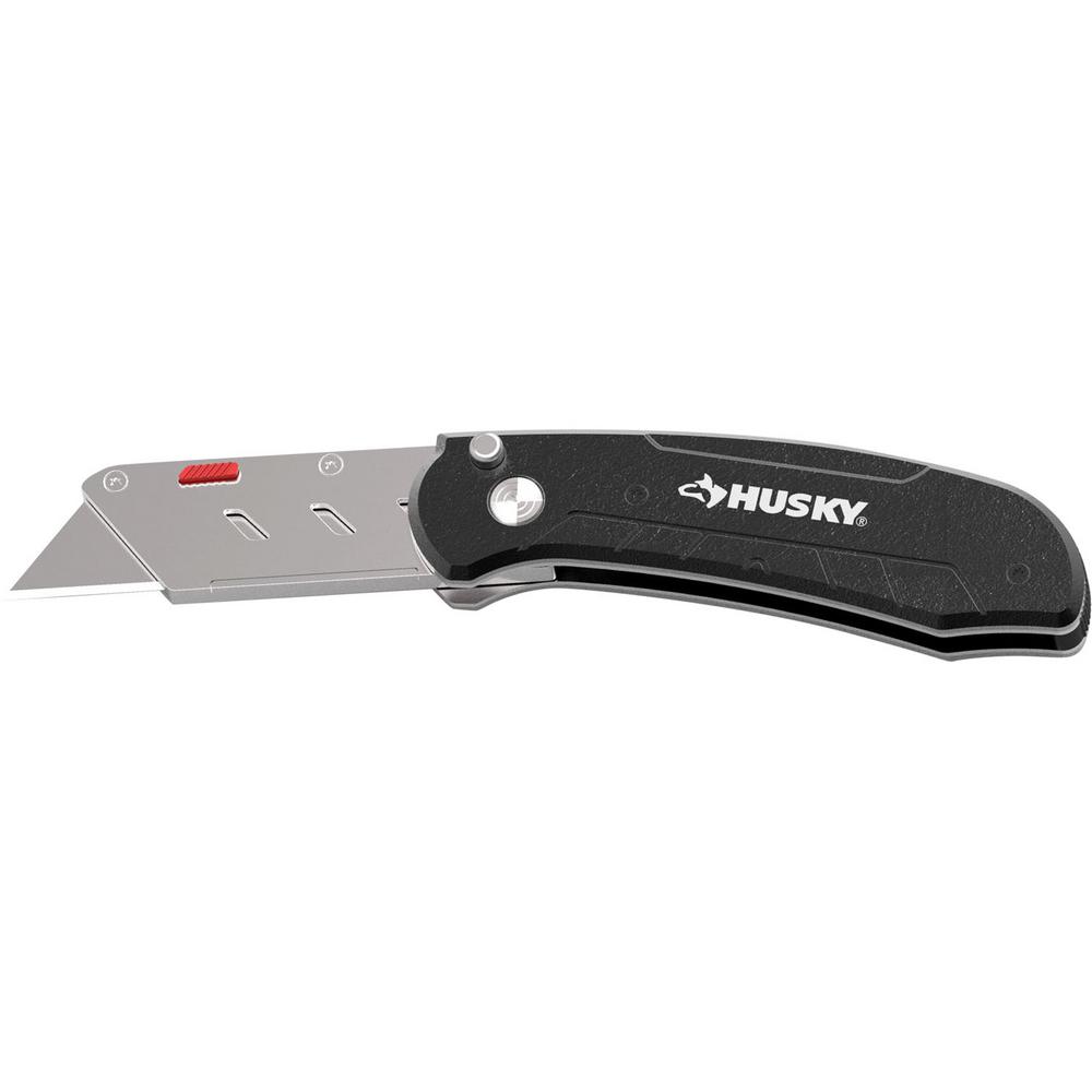 Husky Extend A Blade 3.75 in. Folding Utility KnifeHKY00045 The Home