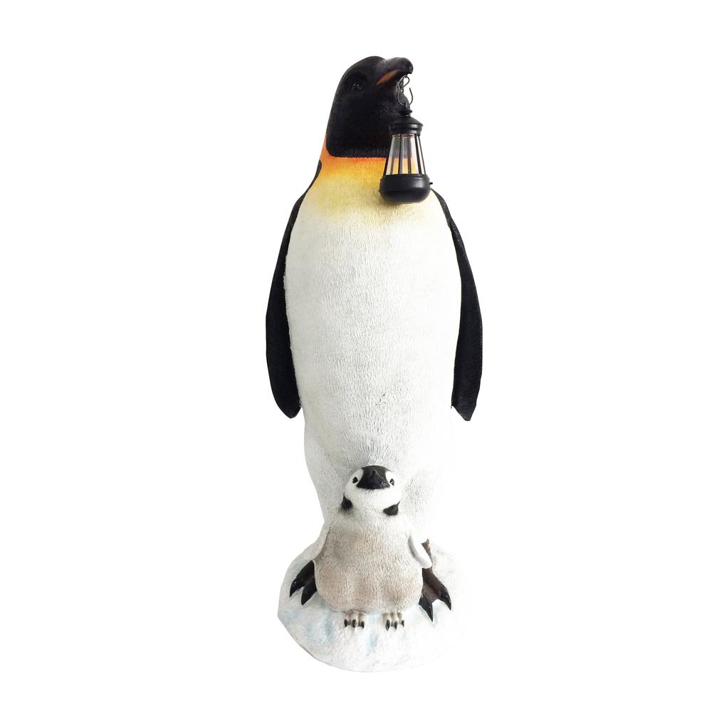 plastic penguin statue