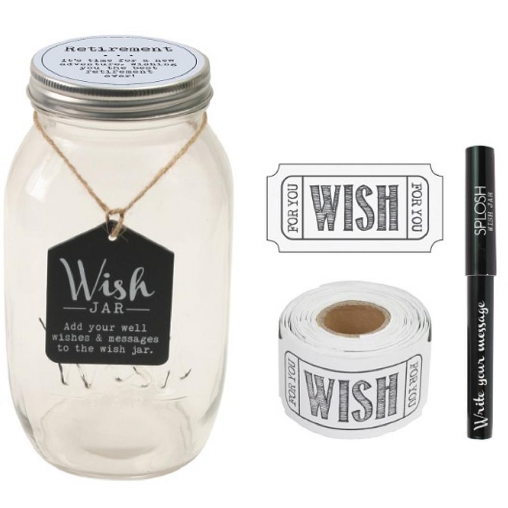 Stonebriar Collection 4.5 in. x 8 in. Retirement Wish JarTSWJ009
