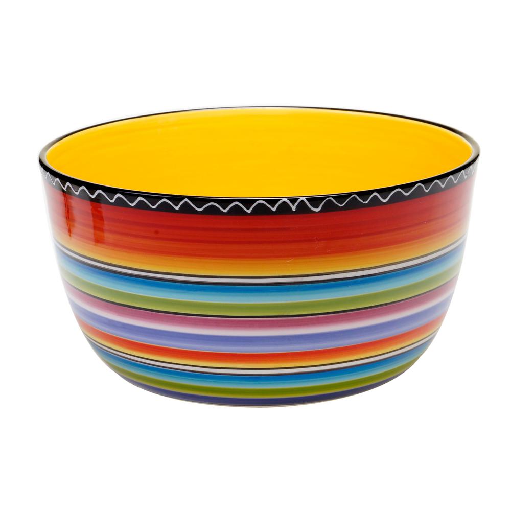 Certified International Tequila Sunrise 3-Piece Canister Set 68-Ounce and 96-Ounce 56-Ounce