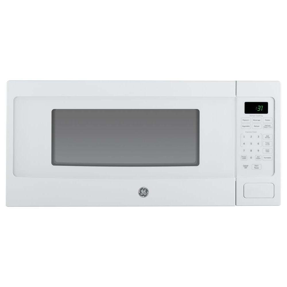 Optional Built In Trim Kit White Countertop Microwaves Profile 1 Cu Ft Countertop Microwave In White With Sensor Cooking