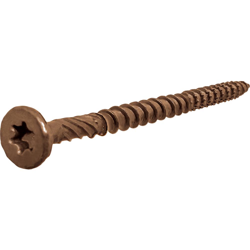 Hillman 8 x 11/2 in. Star Drive Flat Head Brown Deck Screw (1500Pack