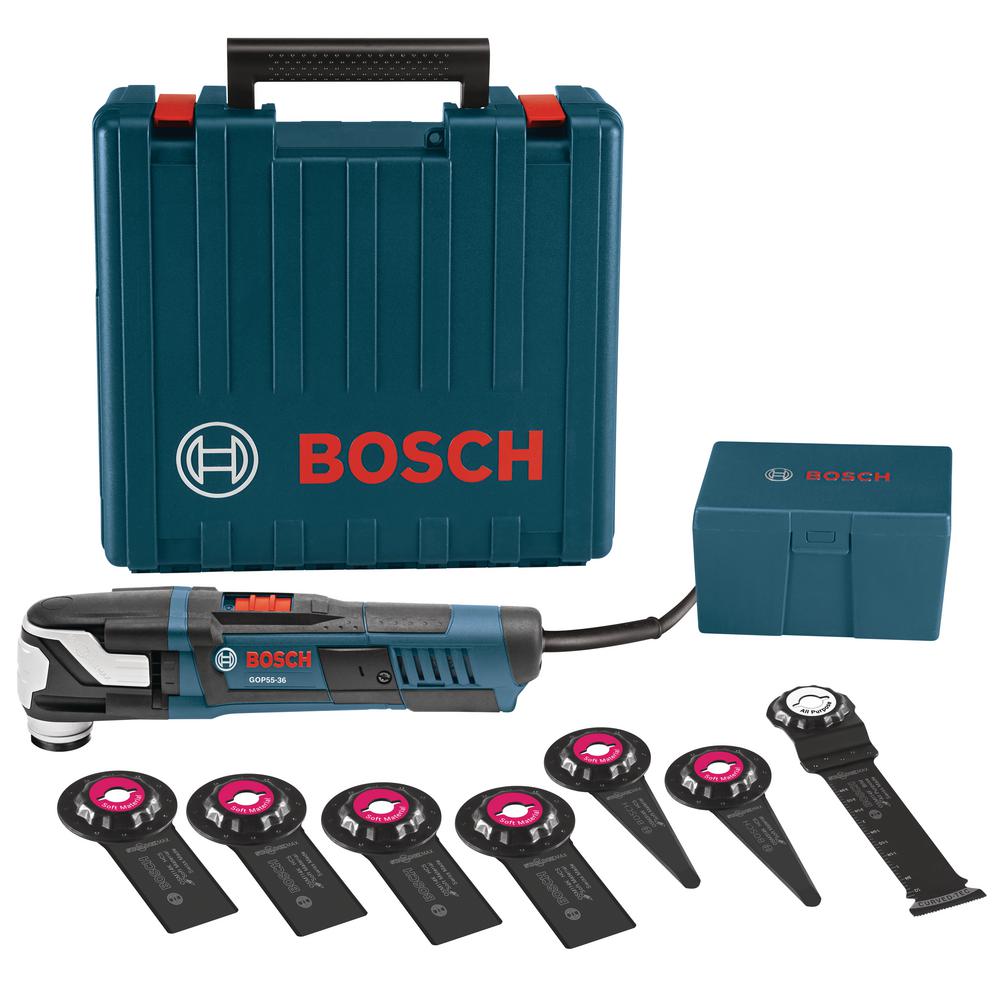 Bosch 5.5 Amp Corded StarlockMax Oscillating MultiTool Kit with Case