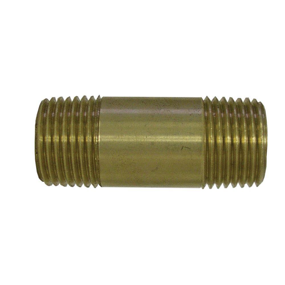 Everbilt Lead-Free Brass Pipe Nipple 3/4 inch x 4 inch MIP by Everbilt