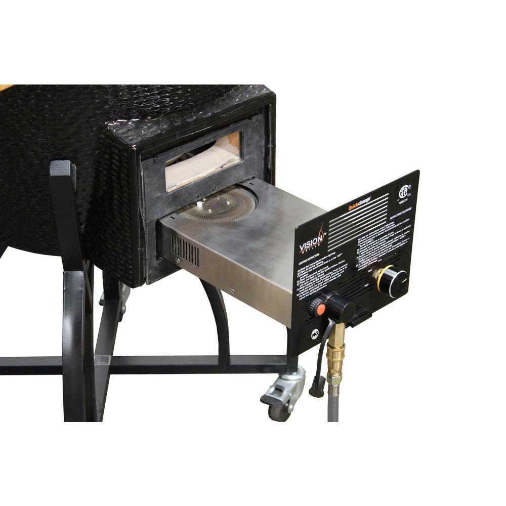 Vision Grills Quickchange Natural Gas Insert for SSeries Kamado Grill