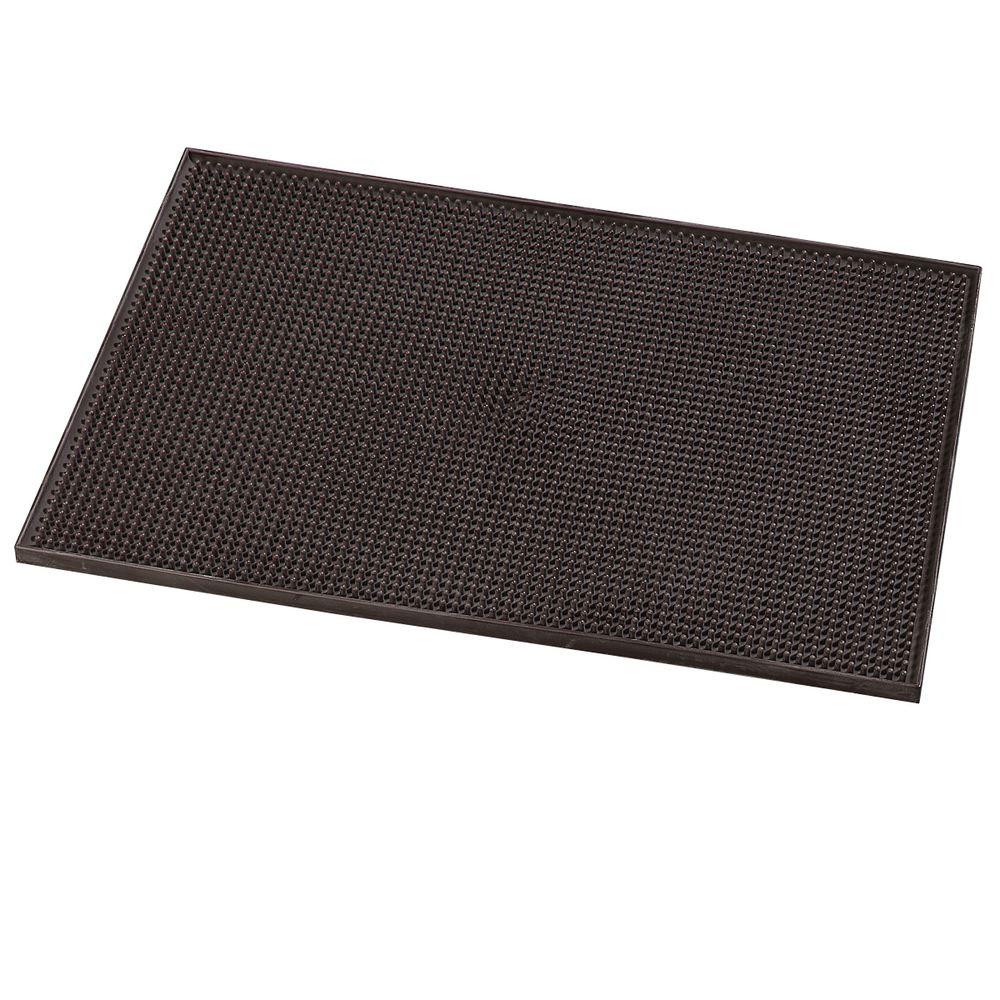 Carlisle 12 X 18 In Thermoplastic Rubber Bar Service Mat In Brown