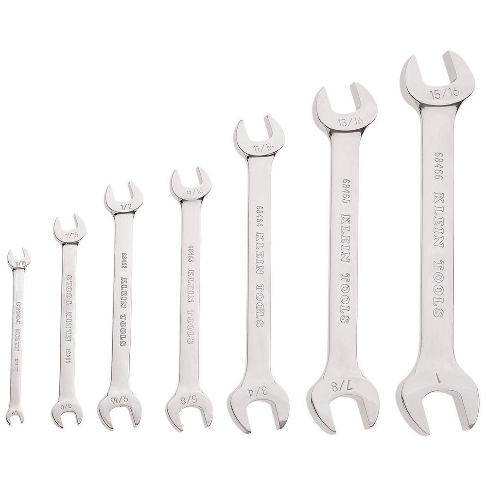 Klein Tools Open-End Wrench Set (7-Piece)-68452 - The Home Depot