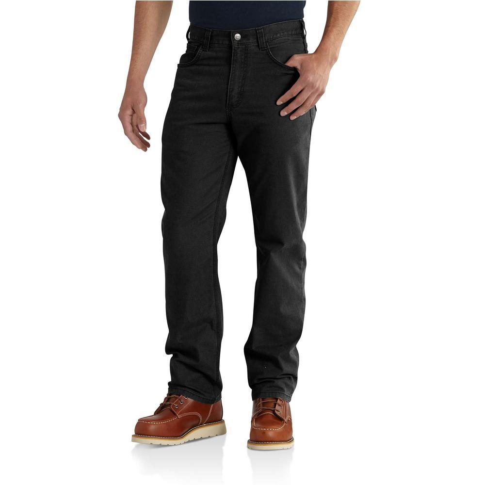 carhartt men's relaxed fit washed duck work dungaree pant