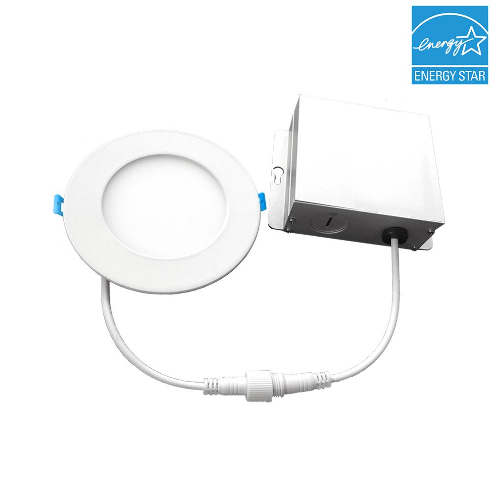 Low Voltage Recessed Lighting Kits The Home 5000k Color Temperature New Construction Ic Rated Canless Recessed Integrated Led Kit For