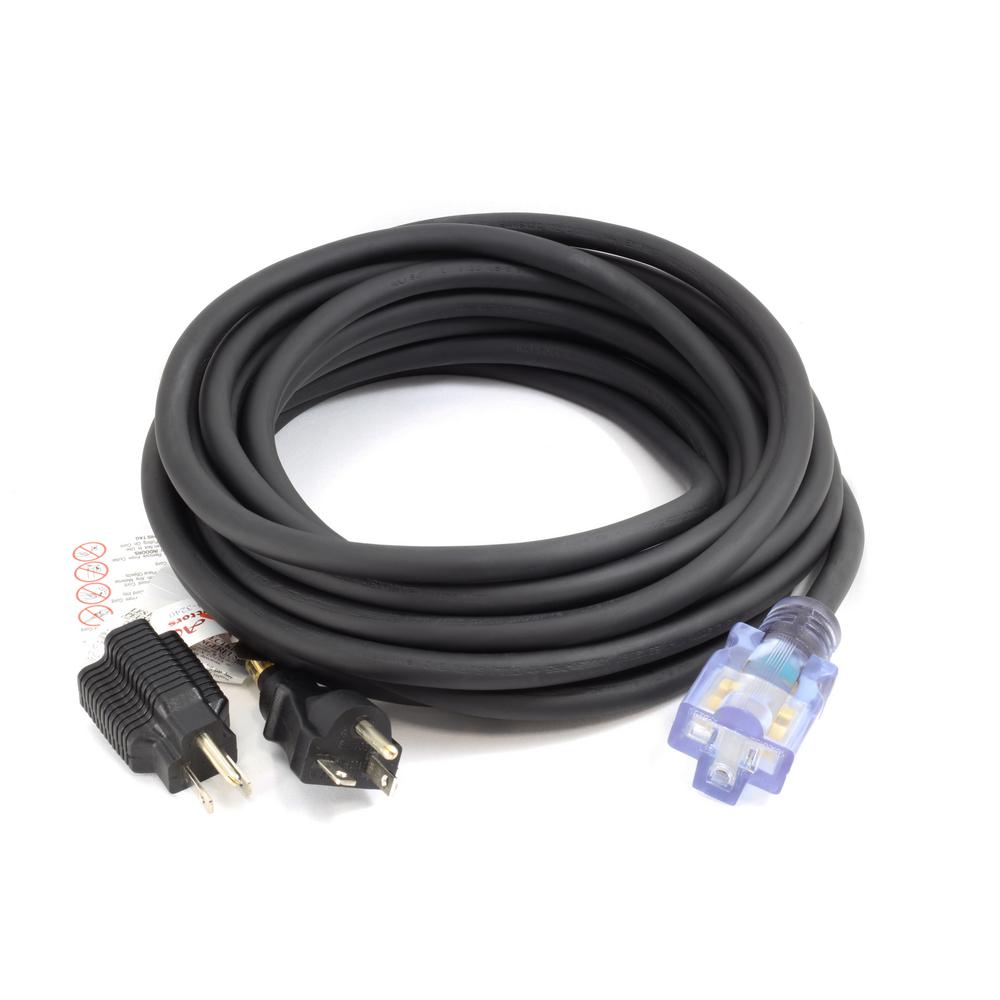 AC WORKS 25 ft. 12/3 SJTW 15/20 Amp Household NEMA 5-15/ 20 Indoor/Outdoor... by AC WORKS