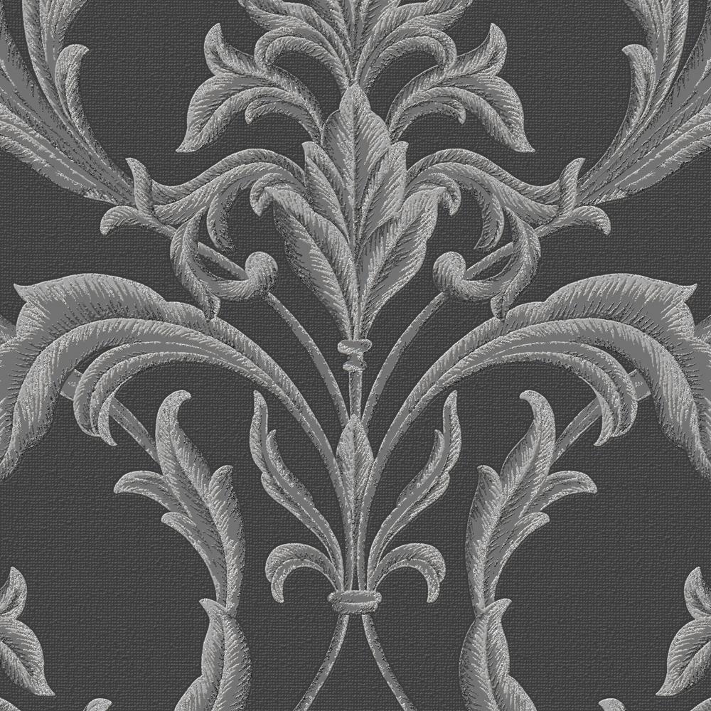 Graham & Brown Black and Gray Oxford Wallpaper20853 The Home Depot