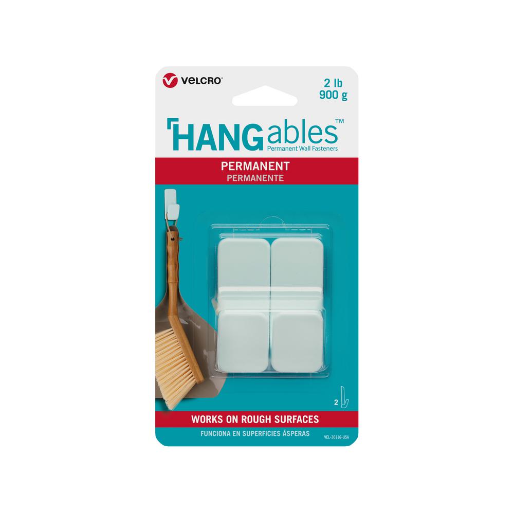 VELCRO Brand HANGables Permanent Small Hook in Aqua (2Count)VEL30116USA The Home Depot