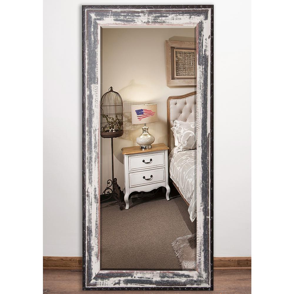 32 in. x 65.5 in. Rustic Seaside Beveled Full Body MirrorH040BT The