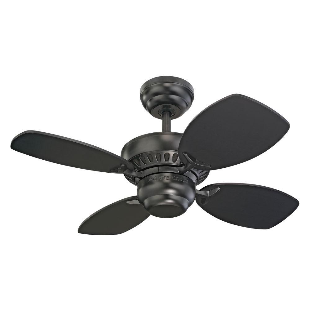 Monte Carlo Colony Ii 28 In Black Ceiling Fan 4co28bk The Home