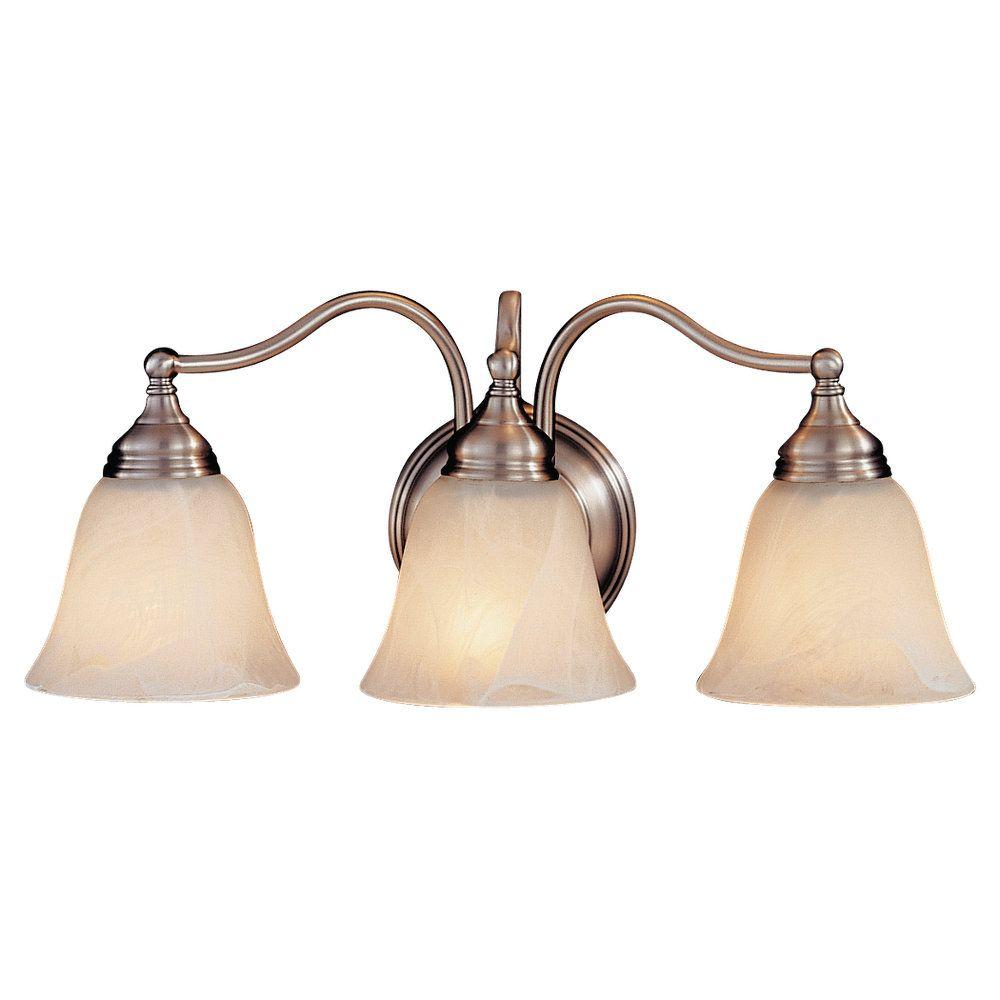 Feiss Bristol 3-Light Pewter Vanity Light-VS6703-PW - The Home Depot