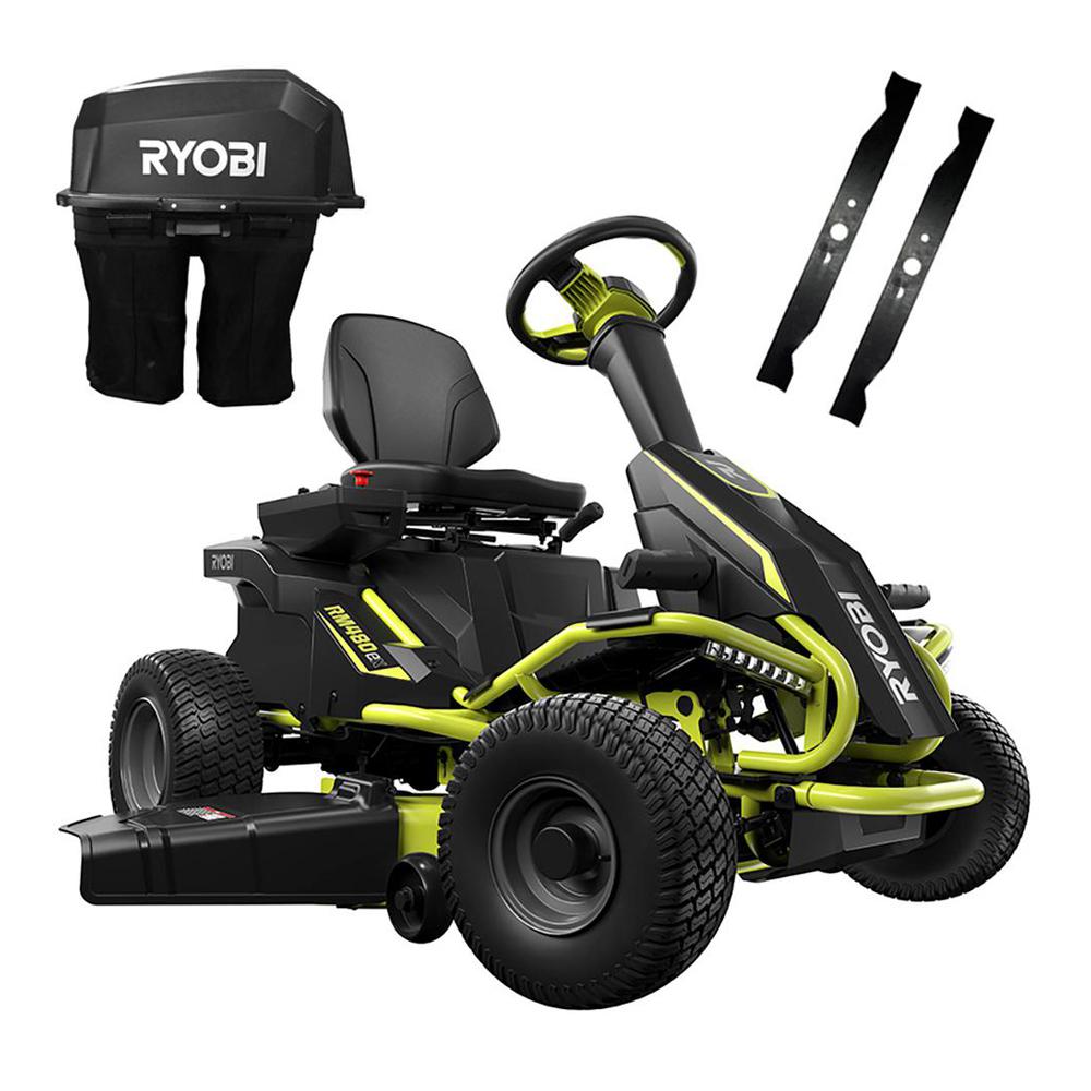 Ryobi 38 In 75 Ah Battery Electric Rear Engine Riding Lawn Ryobi 38 In 75 Ah Battery Electric Rear Engine Riding Lawn