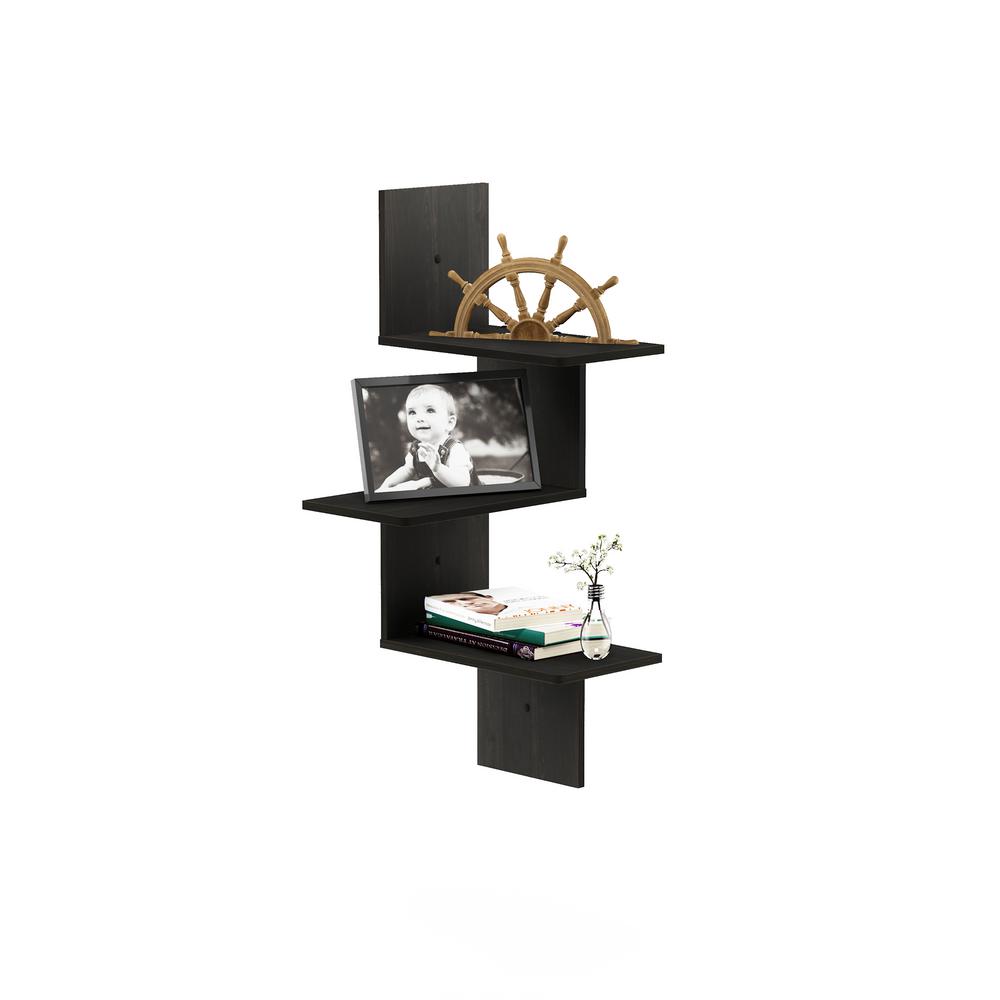 Furinno Wood Wall Mounted Shelves Shelving The Home Depot
