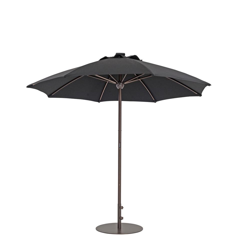 black patio umbrella