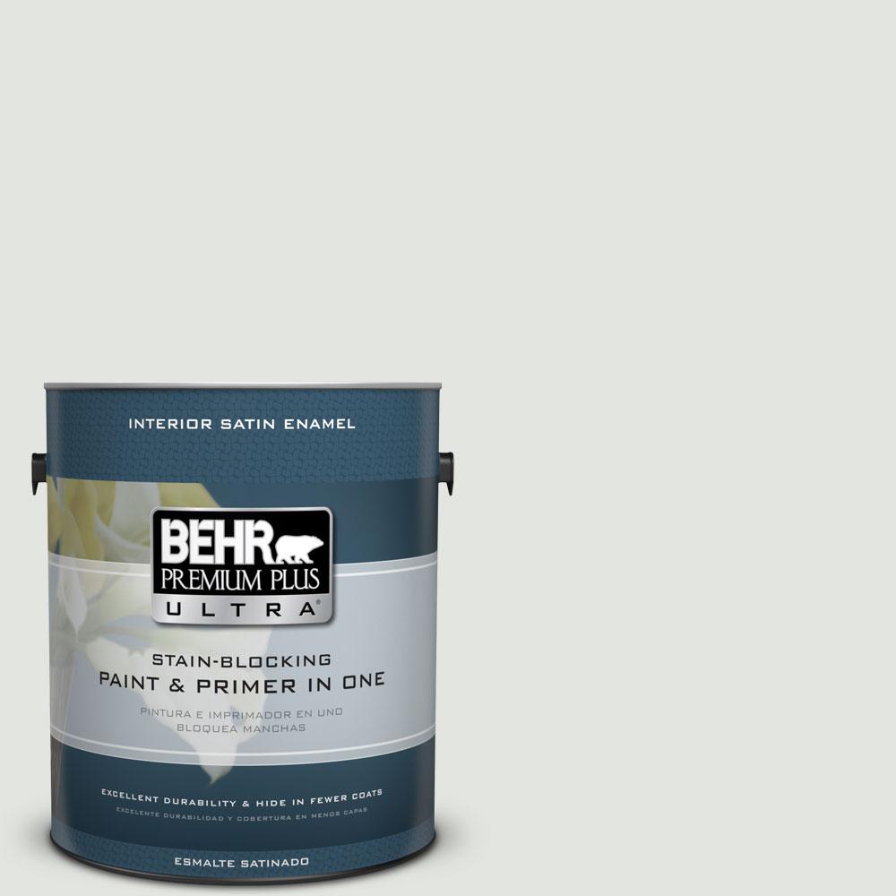 BEHR Premium Plus Ultra 1-gal. #BL-W12 Canyon Wind Satin Enamel ...