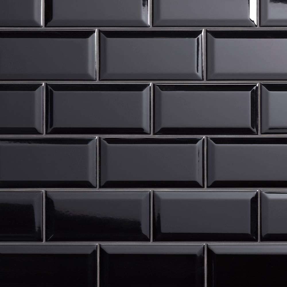 Black Backsplash Tile Flooring The Home Depot Black Backsplash Tile Flooring