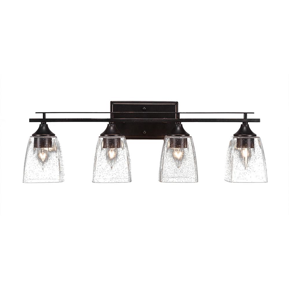 Filament Design 4 Light 8 In Aged Silver Vanity With 5 Filament Design 4 Light 8 In Aged Silver Vanity With 5
