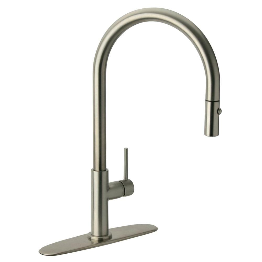 Glacier Bay Carmina Single Handle Pull Down Sprayer Kitchen Faucet