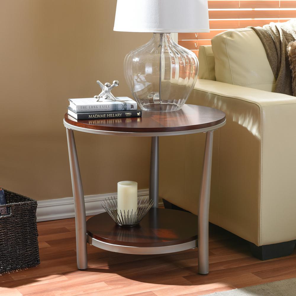 UPC 847321030039 product image for Halo Vintage Industrial Medium Brown Wood End Table | upcitemdb.com