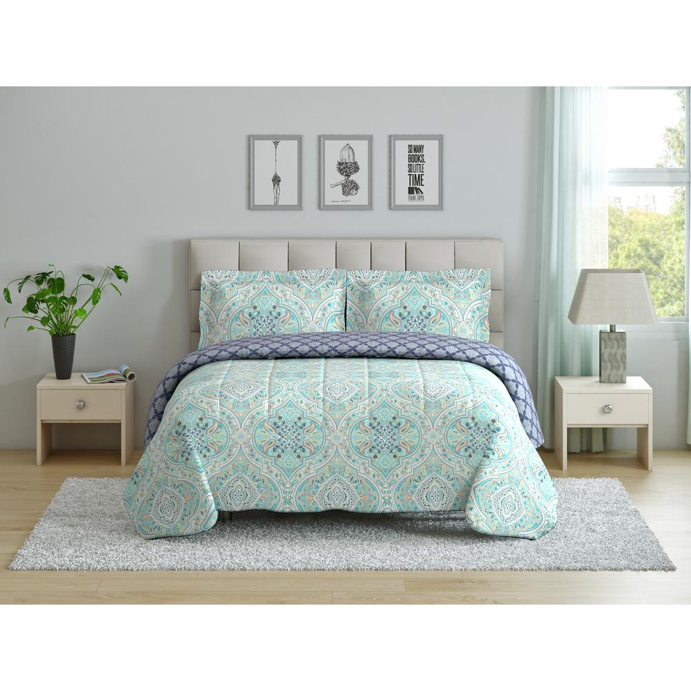 Peach Oak Hannah Ogee Full Queen Comforter Set Cs11377fqhnog