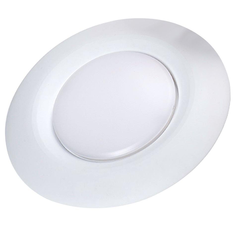 Halo 4 in. Polished Chrome Recessed Ceiling Light LED Designer Trim